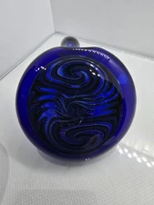 Cobalt Blue Boro Glass Sherlock Wig Wag Pipe NEW! 💙 