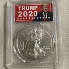 2020 US Silver Eagle Trump Bullion Coin  Certified PCGS MS70