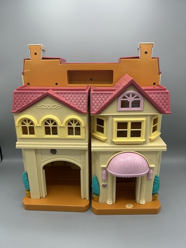 Vintage klappbares Puppenhaus mit Fisher Price liebevoller Familie - Keenway Möbel Konvolut - Bild 3 von 23