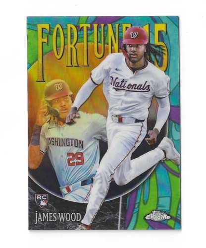 2025 Topps Chrome JAMES WOOD Rookie Fortune 15 F15-10 Washington Nationals