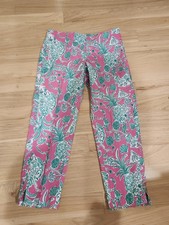 Lilly Pulitzer Originals VTG Scorpion Bowl Print Capri Pant Cropped Pants Sz 8