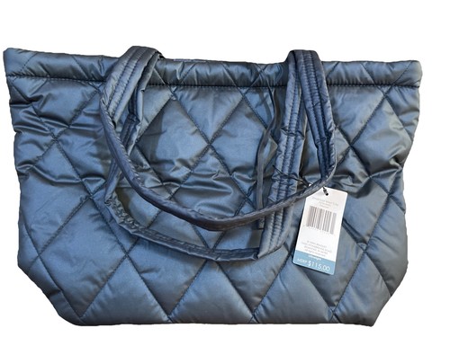 Vera Bradley NWT Peacoat Navy Blue Ultralight Small East West Tote Bag