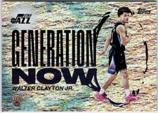 2025-26 Topps #GN-18 Walter Clayton Jr. Generation Now Holo Foil