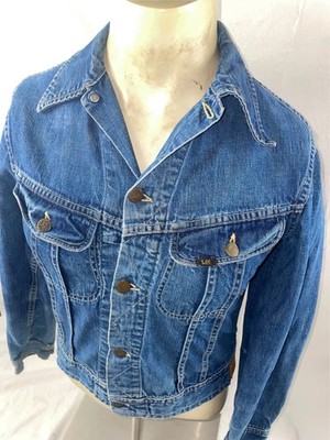 VTG 50s Y 16 MENS S LEE 131-JY SANFORIZED TRUCKER COWBOY DENIM