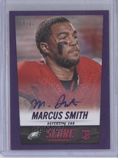2014 Score Rookie Rookie Signatures Purple 4/5 Marcus Smith #403 Auto 9bp