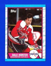 1989-90 Topps HOCKEY #76 DALE HUNTER NRMINT+ WASHINGTON CAPITALS (TM1)