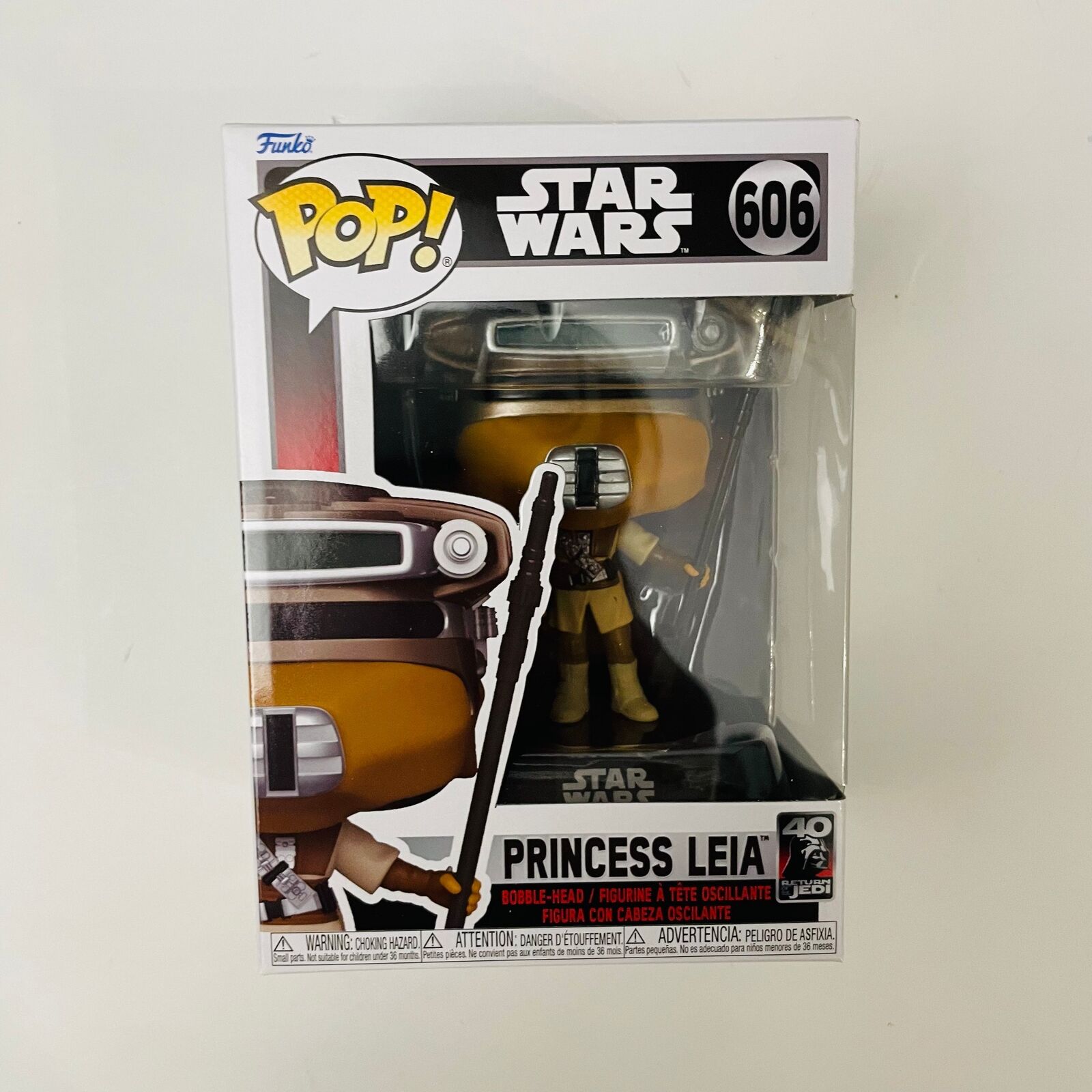 Figura Funko Pop! Vinyl: Star Wars - Return of the Jedi 40th Anniversary -  Princess Leia (Boushh), #606