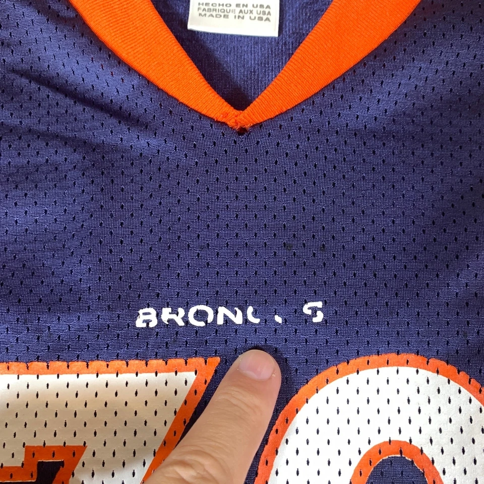 Vintage Terrell Davis Puma denver broncos youth jersey large USA - Image 3 of 4