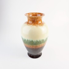 Vintage 50er Jahre Keramik Vase Mid Century ca.  33 cm hoch Mehrfarbig Bay?