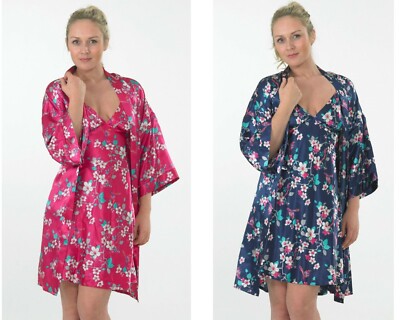 INDIGO SKY SATIN FLORAL CHEMISE INDIGO SKY SATIN FLORAL CHEMISE