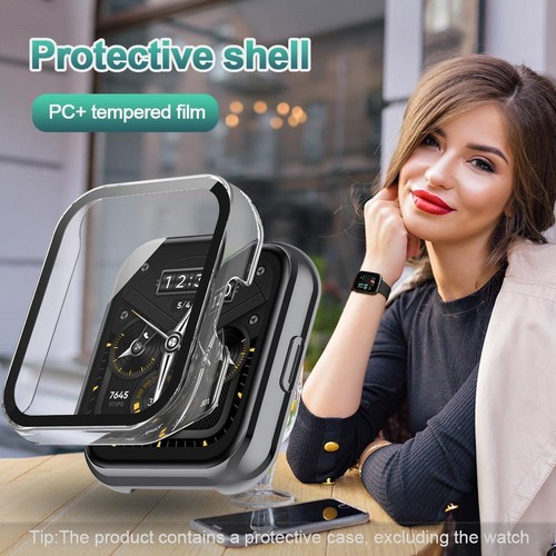 Screen Film for Realme Watch 2 Pro Case Shell+Tempered Glass Smartwatch Bumper - Photo 21 sur 21