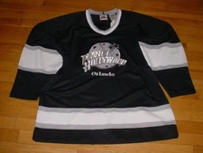Vintage Planet Hollywood Orlando Hockey Jersey Black/Silver L/XL NWT 90s !