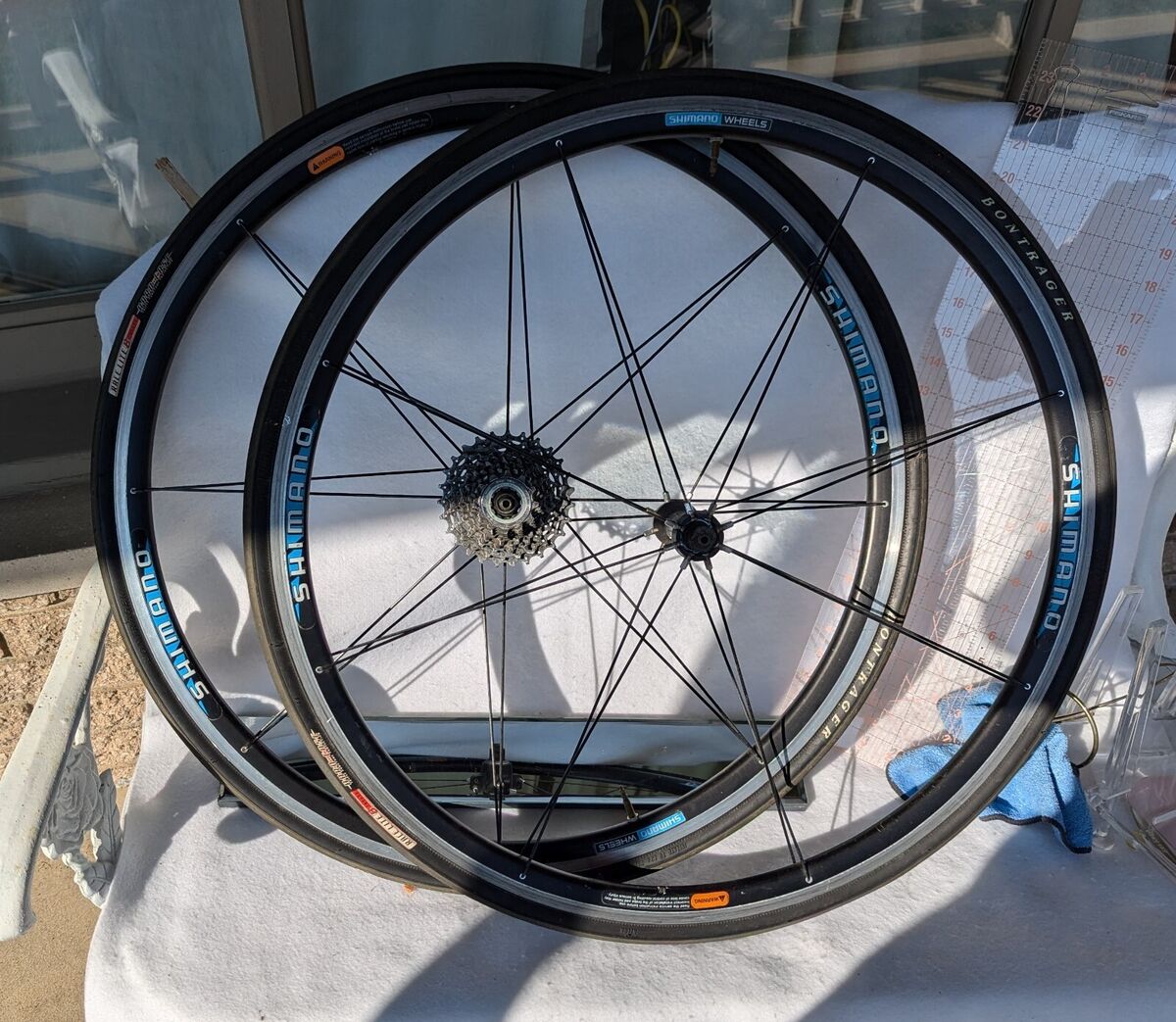 Shimano Wheel WH-R540 Pair Front, Wh-R540 Rear With CS 6500 Shimano Wheel WH-R540 Pair Front, Wh-R540 Rear With CS 6500