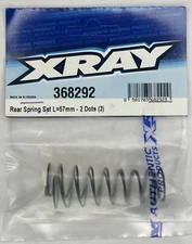 XRAY Rear Shock Spring Set 2-DOT 57mm XRA368292 368292 XB2 XB4 XT2 20 21 22