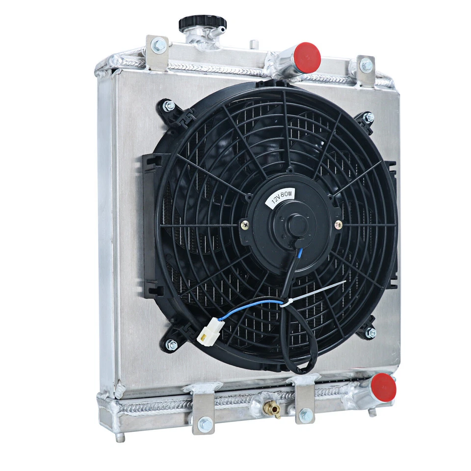 3 Row Radiator Shroud Fan fit 92-2000 HONDA CIVIC DEL SOL EK/ INTEGRA DB DC Foto 3 de 4