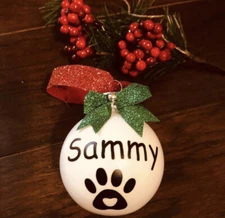Pawfect Pet Ornaments Paw Print Customize For Your Pet’s Christmas Gift Cat Dog