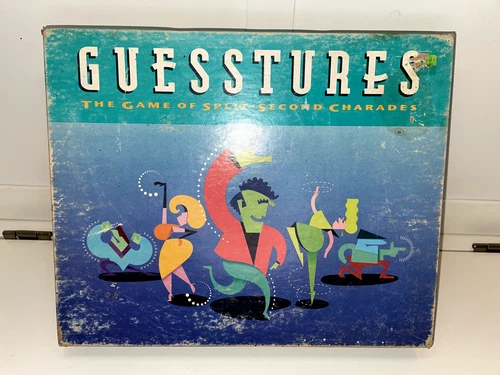 1990 Guesstures: The Game of Split Second Charades, Milton Bradley Acting Game