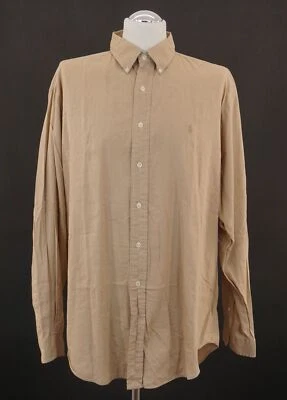 Ralph Lauren Yarmouth Freizeit Hemd KW43 XL braun Langarm Button-Down B201 - Bild 1 von 4