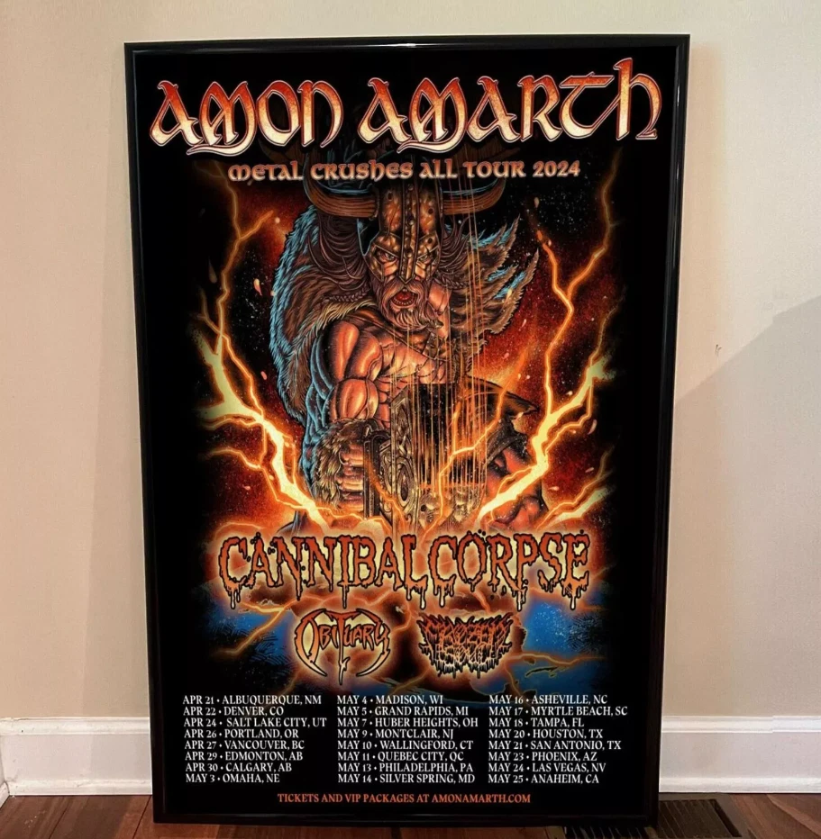 Amon Amarth - Tour 2024 Poster
