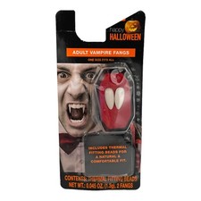 Adult Vampire Fangs Thermal Fit Costume Halloween Reusable Fake Teeth Cosplay