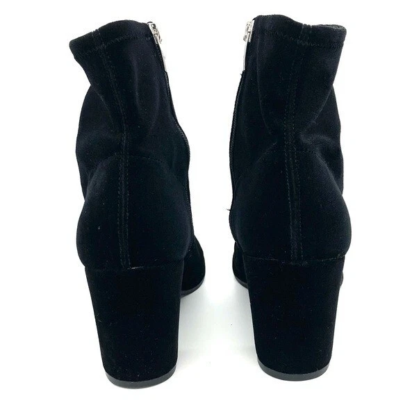 Женские бархатные ботильоны Marc Fisher Lizzy размер 10 эластичные на боковой молнии на блочном каблуке - Изображение 3 из 4