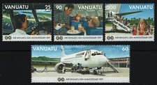 Vanuatu 1997 - Mi-Nr. 1034-1037 ** - MNH - Flugzeuge / Airplanes