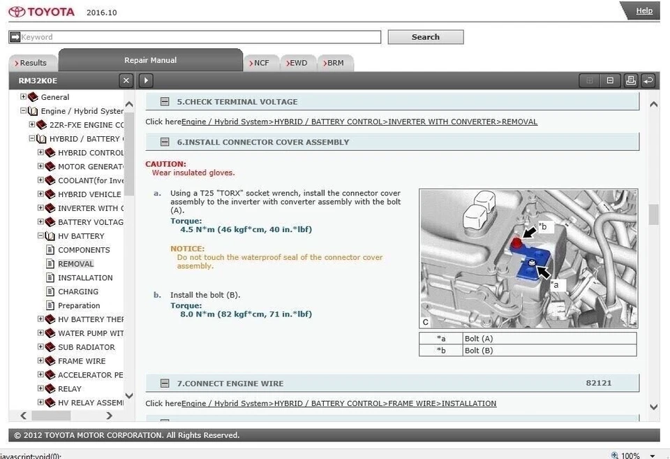 Toyota C-HR Hybrid (2016-2019) manuale officina per tutti i sistemi Win/Mac - Immagine 4 di 4