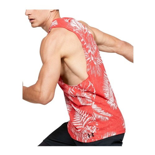 Under Armour Men's Project Rock Aloha Camo Tank Training T-shirt 1351590-608 - Picture 2 of 7