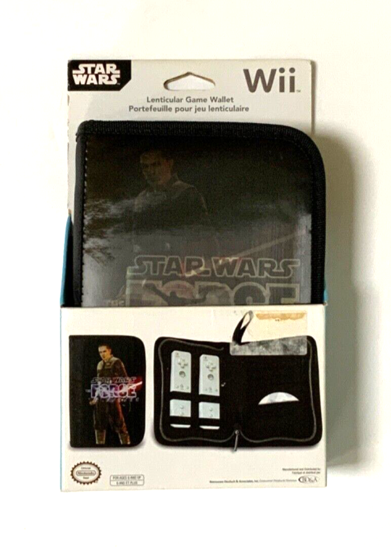 NIB NEW Wii Star Wars Lenticular Game Wallet New In Box
