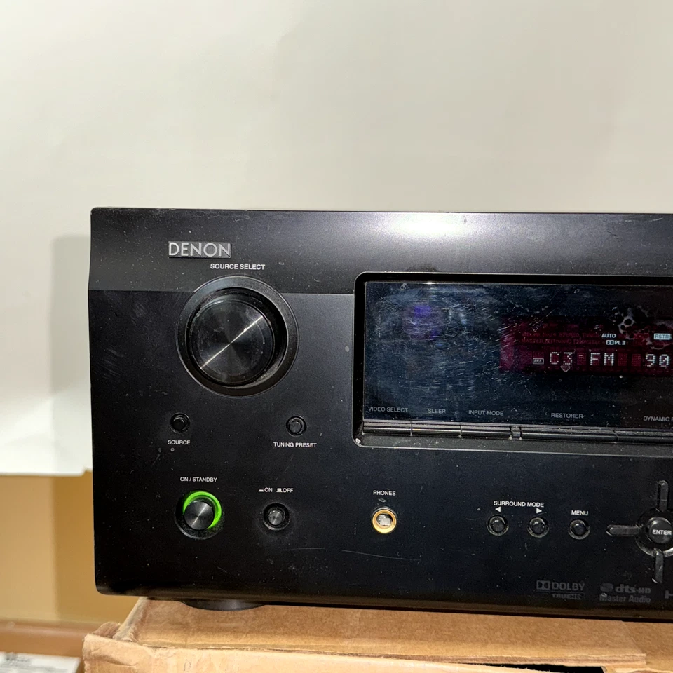 DENON AVR-590 5.1 Ch HDMI Home Theater  Surround  Receiver Bundled with Remote - Image 2 of 4