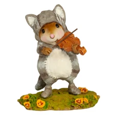 Wee Forest Folk HEY DIDDLE CAT & FIDDLE, WFF# M-413a, Nursery Rhyme Mouse, LTD