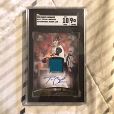 Trevor Lawrence 2023 Luminance Autograph Jersey Gold 5/5 Jaguars