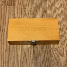 Craftsman 26004 1/4" Shank Carbide Tipped Router Bit 5 Piece Set in Wood Box