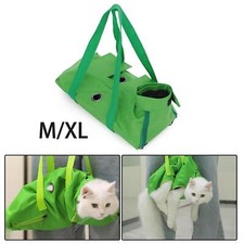 Cat Grooming Restraint Bag Adjustable No Scratching Breathable Carrying Bag for