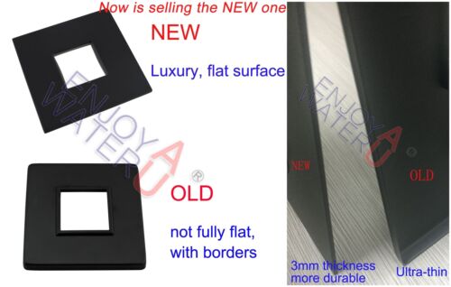 Square Black Brass Shower Flick Mixer Tap SPA Vanity Basin Sink Water Spout Tap - Picture 2 of 7