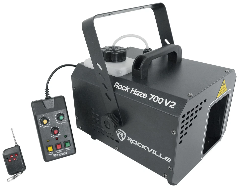 Rockville ROCKHAZE 700 CFM DMX Haze Machine Water Based DJ/Club Hazer+2) Remotes - Image 2 of 4