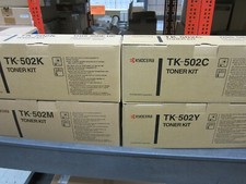 Genuine Kyocera Toner Cartridges for Kyocera FS-C5016N TK502 C Y M K Set
