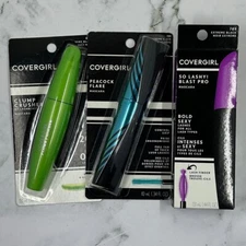 Covergirl Mascara Set of 3 | Clump Crusher | Peacock Flare | So Lashy! Blast Pro