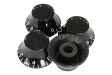 Bell Shaped knobs Black w/ embossed numbers for Gibson Les Paul 4pk