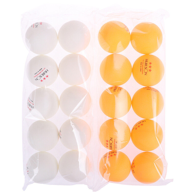 10pcs Table Tennis Ball 40+mm Diameter 2.8g 3 Star ABS Plastic Ping