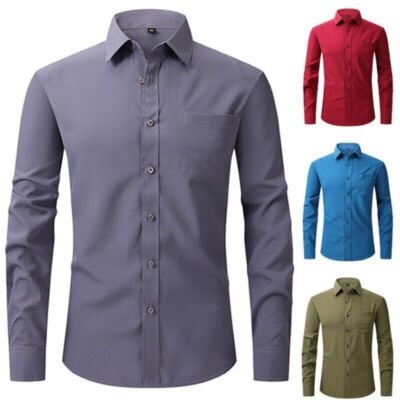 long dress shirt autumn New Women Elegant and gentle Long Dress Spring Autumn Fashion Turn-down Collar Long Sleeve Slim Waist Purple Shirt Dress