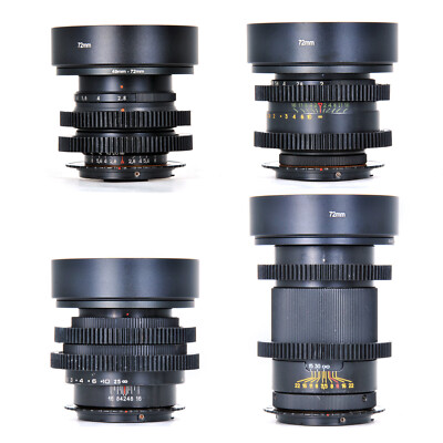 Soviet Jupiter 37/58/85/135mm Cine Modded Lenses Set For Canon EF