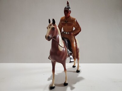 1950's Hartland The Lone Ranger TV Figure Tonto Pinto Horse Scout