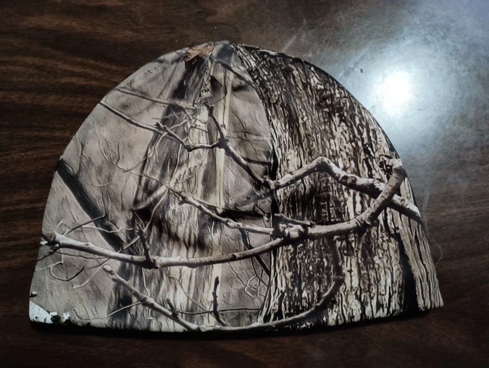 Huntworth Camo Beanie - Reversible - Hunting Orange Fleece Knit Hat Cap - Image 2 of 4