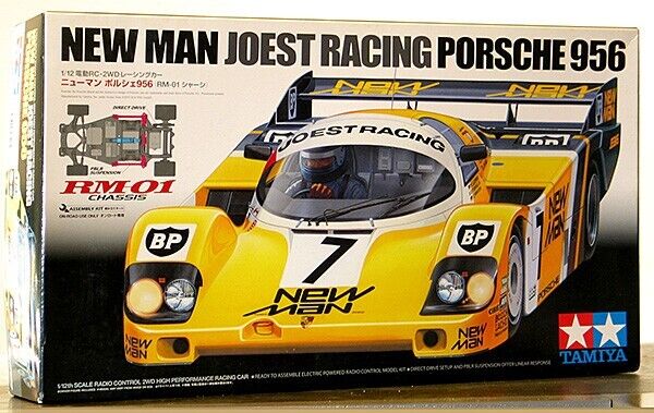 TAMIYA 1/12 PORSCHE 956 NEW MAN JOEST RACING RC CAR on RM01 TAMIYA 1/12 PORSCHE 956 NEW MAN JOEST RACING RC CAR on RM01