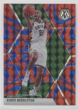2019-20 Panini Mosaic Reactive Blue Prizm Khris Middleton #85 0e28