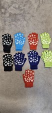 Football Themed Kids Gloves x9 Pairs 100% Cotton Ideal for Resellers