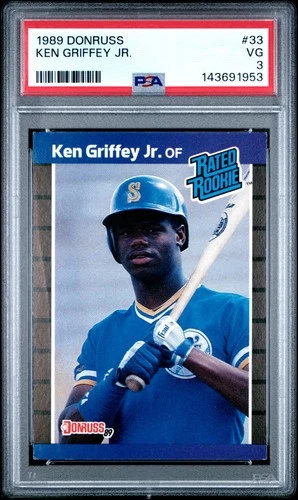 1989 Donruss #33 Ken Griffey Jr. PSA 3