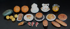 VINTAGE COLORFUL LOT OF 24 PCS DOLL HOUSE FOOD  CONTAINERS