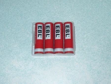 EBL  14500  3.7 V  14500  LITHIUM-ION  AA  RECHARGEABLE  BATTERIES - 4 PACK